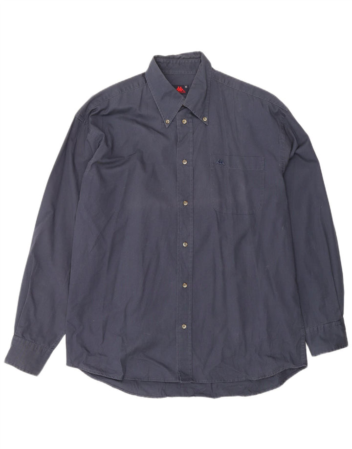 Kappa Chemise Homme Bleu Marine Moyen Coton