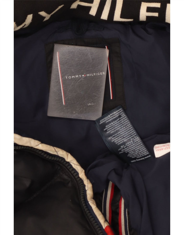 Tommy Hilfiger Veste matelassée à capuche garçon 13-14 ans Noir Polyester