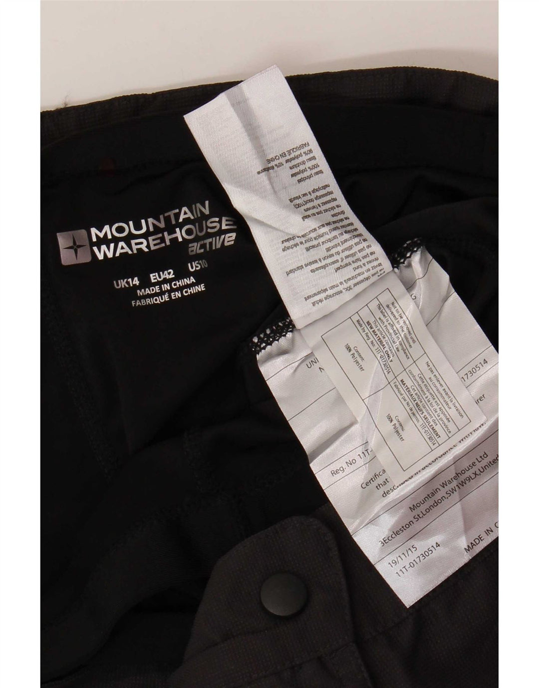 Mountain Warehouse Bermuda pour femme UK 14 Large W34 Gris Polyester