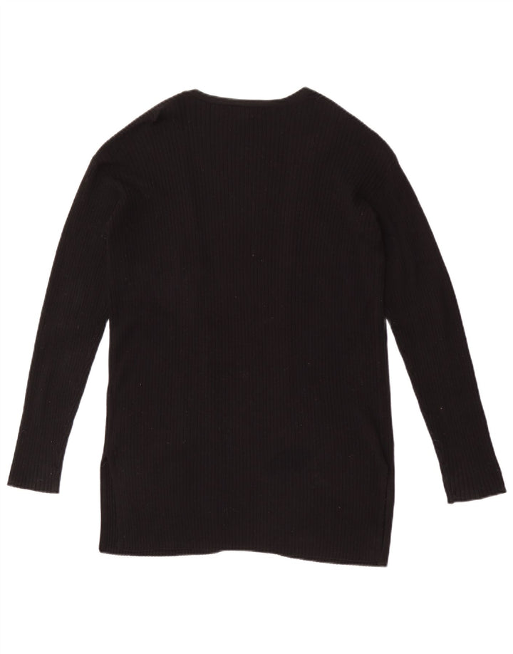 Marks & Spencer Pull cardigan ouvert surdimensionné pour femme UK 6 XS Noir