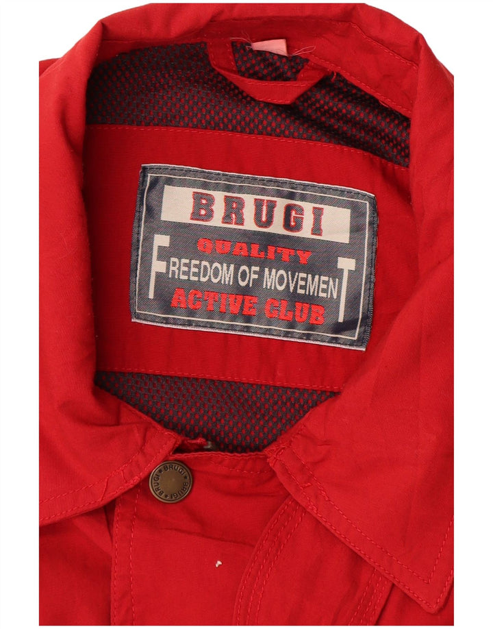 BRUGI Veste Bomber Homme IT 52 XL Rouge Polyester