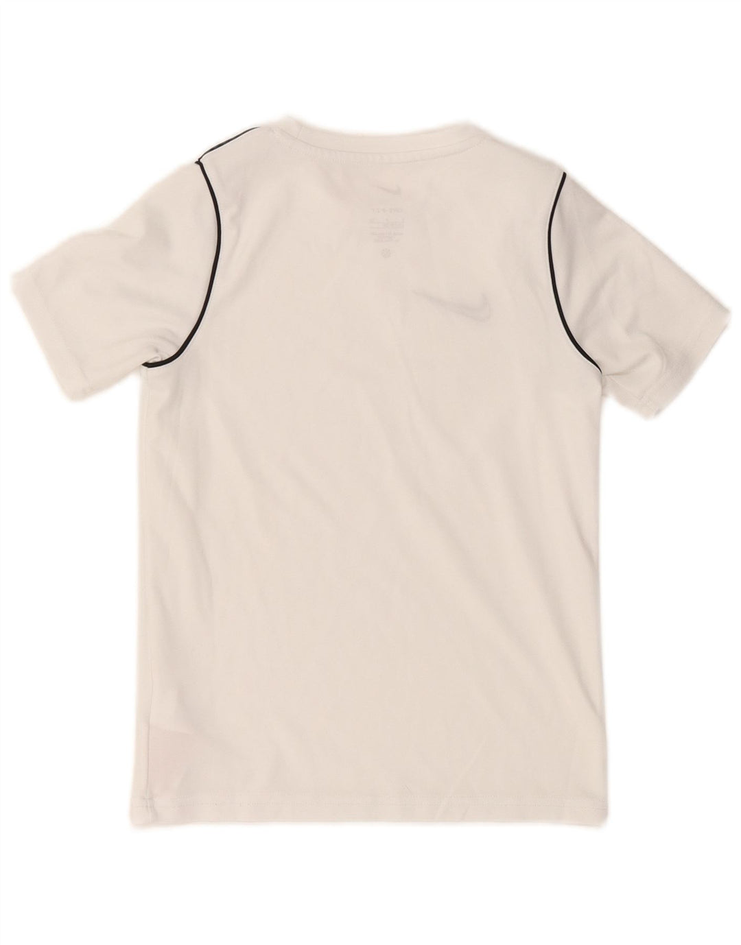 NIKE Garçons Dri Fit T-Shirt Top 8-9 ans Petit Blanc Polyester