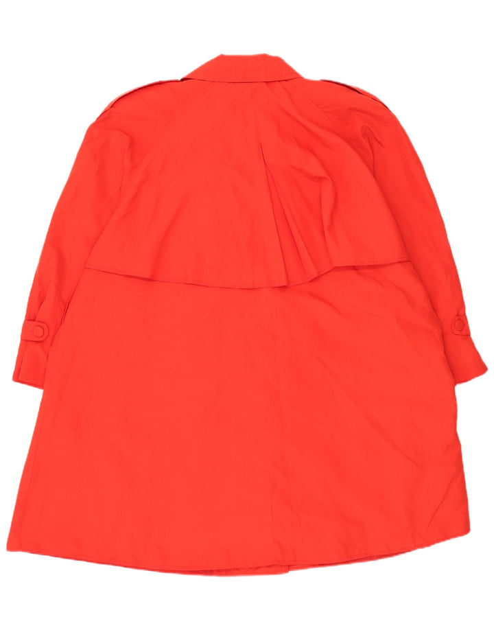 vintage Femmes Oversize Trench Coat UK 16 Grand Rouge