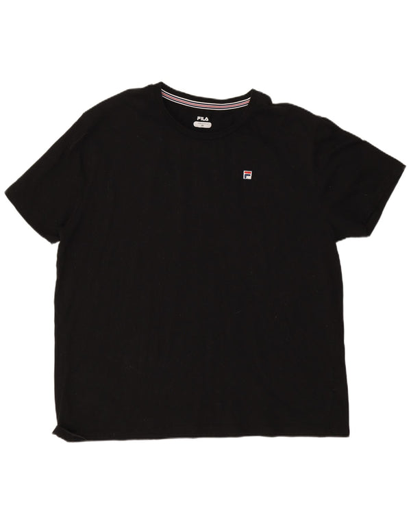 Fila T-Shirt Homme Haut 3XL Noir Coton