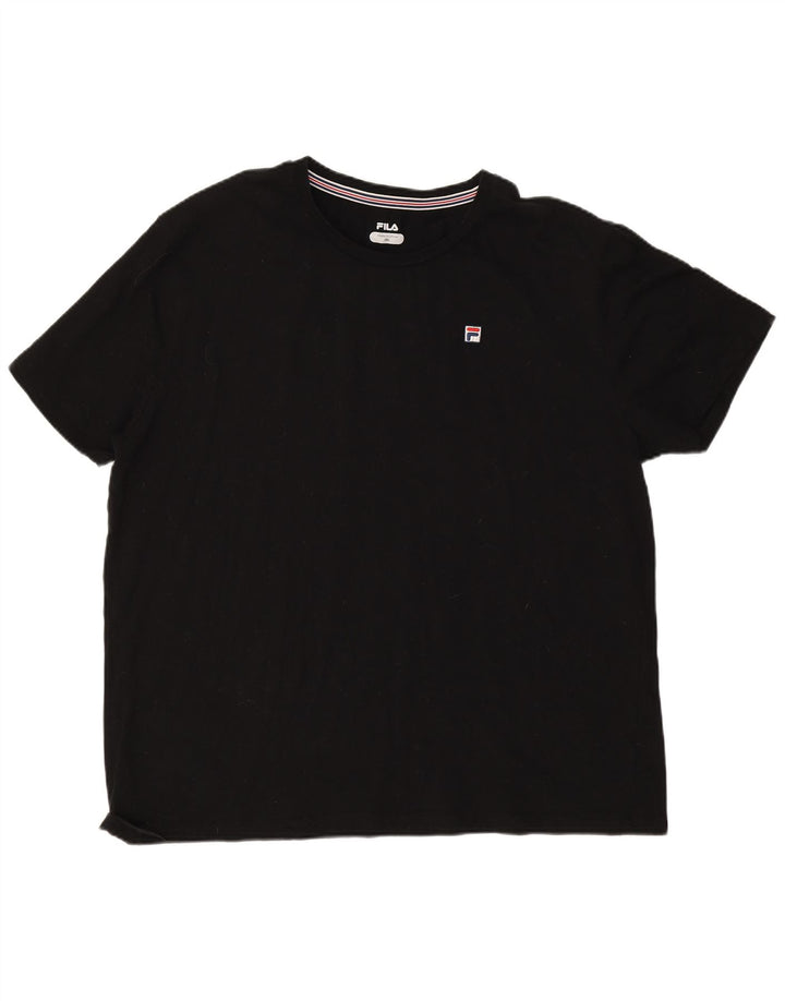 Fila T-Shirt Homme Haut 3XL Noir Coton