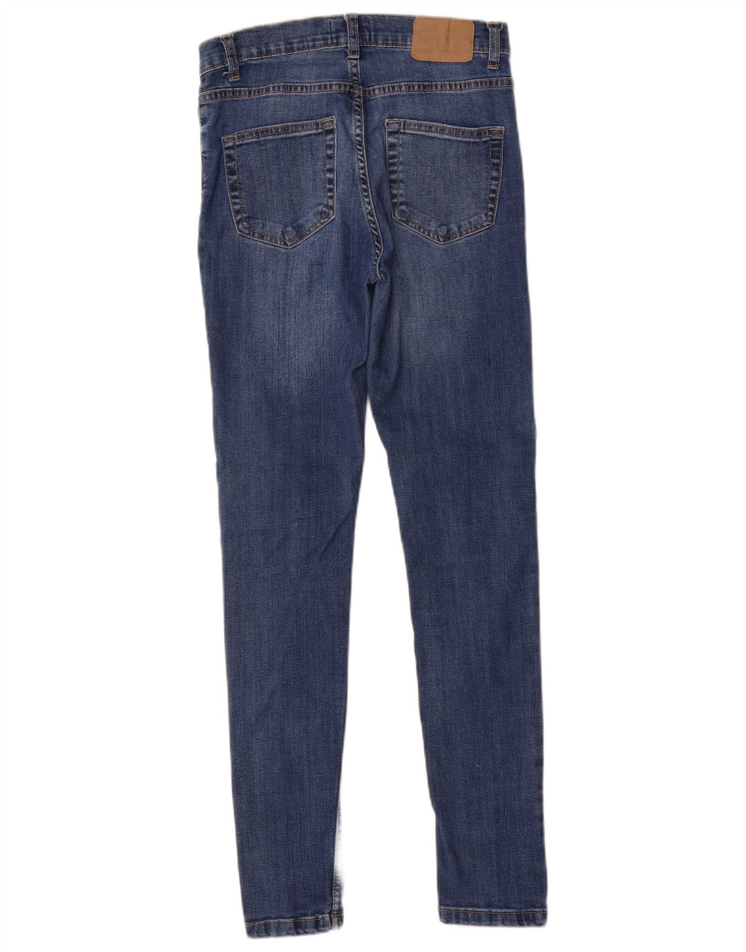 FRENCH CONNECTION Jean skinny pour femme UK 10 Small W28 L29 Bleu Coton