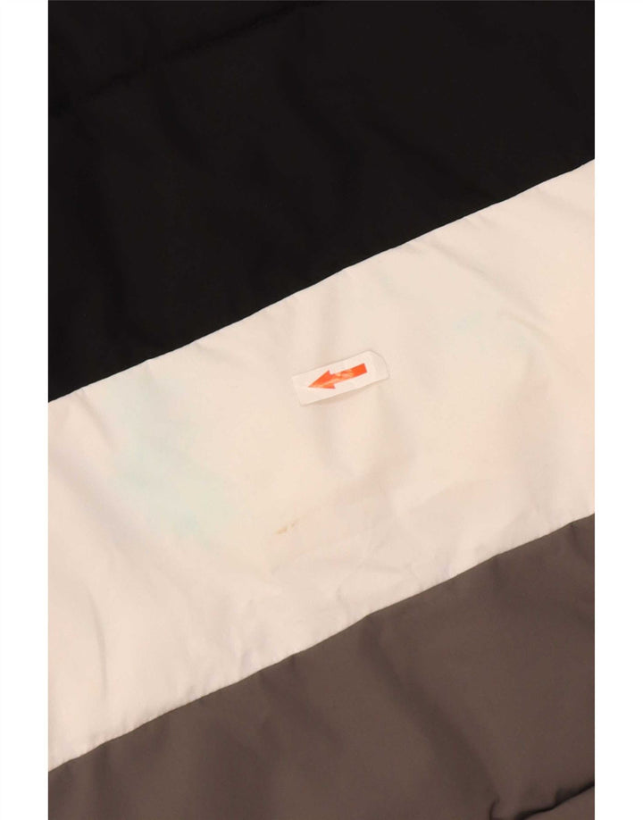 Fila Veste matelassée graphique pour garçons 12-13 ans Noir Colorblock Polyester