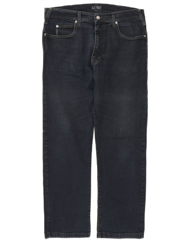 ARMANI Jean Droit W36 L28 Homme Bleu Marine