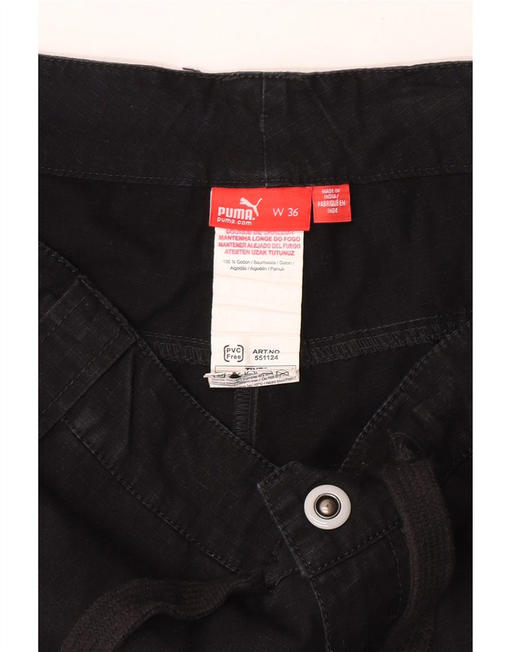 Puma Short cargo W36 pour homme en coton noir Taille L