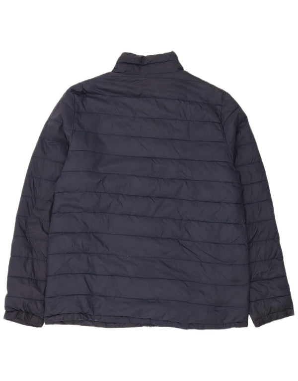 Weird Fish Veste matelassée pour homme UK 40 Large Bleu Marine Nylon