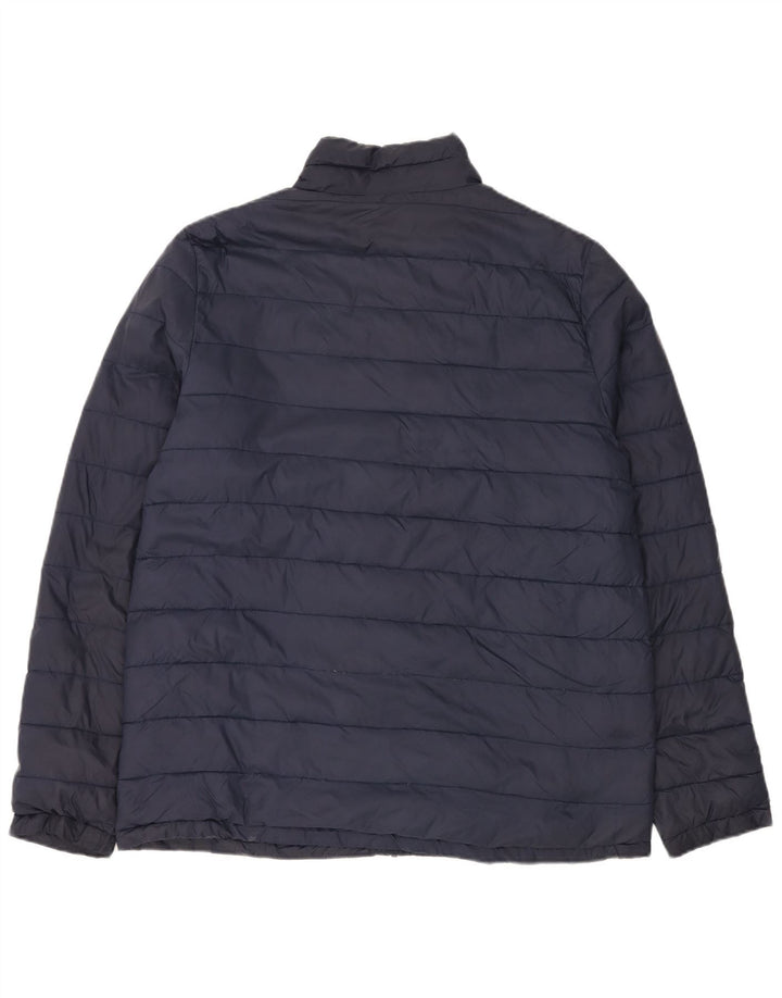 Weird Fish Veste matelassée pour homme UK 40 Large Bleu Marine Nylon