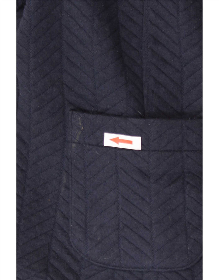 Marks & Spencer Veste Blazer Femme UK 14 Medium Bleu Marine Polyester