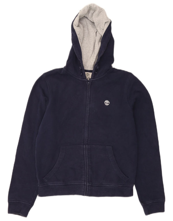 TIMBERLAND Pull à capuche zippé pour garçon 11-12 ans XS Bleu marine Coton