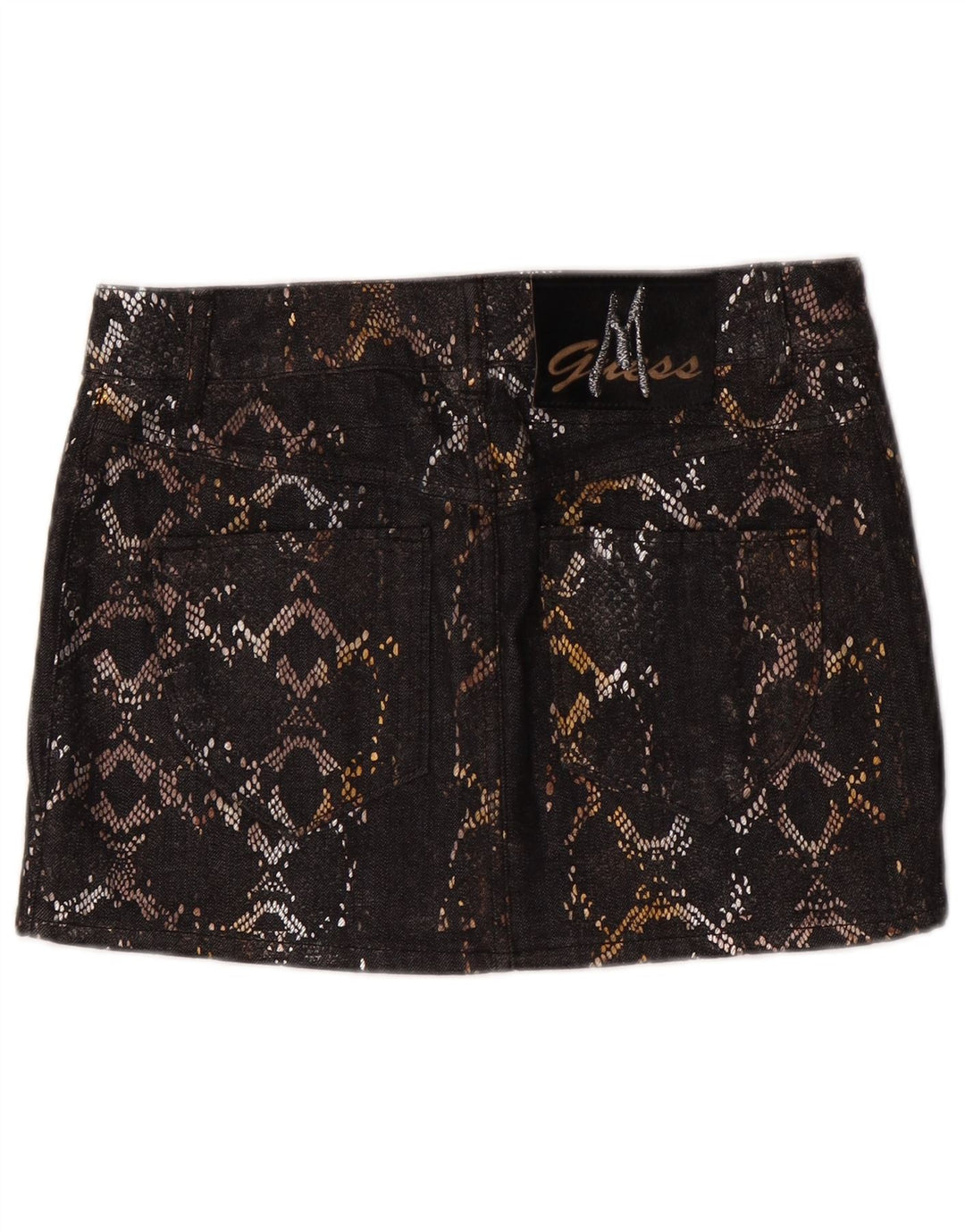 Guess By Marciano Jupe en jean pour femme IT 42 Medium W30 Coton noir