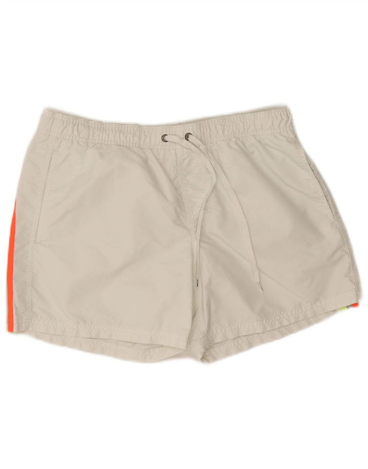 Sundek Short de bain homme rayé blanc moyen