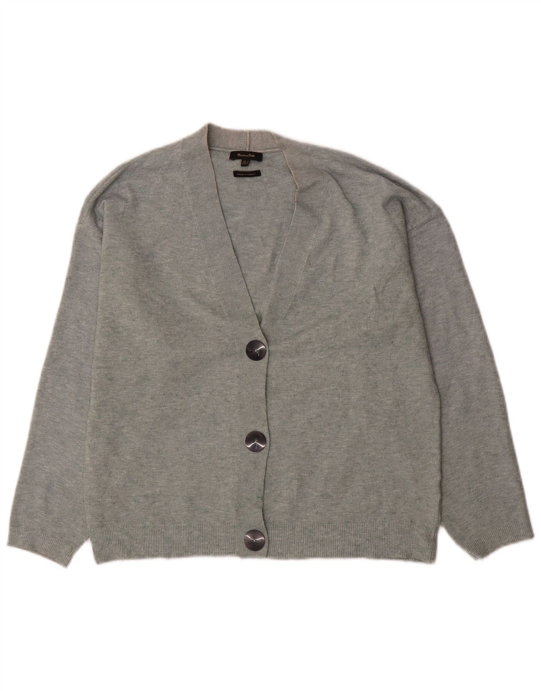 Massimo Dutti Cardigan surdimensionné pour femme UK 6 XS Gris