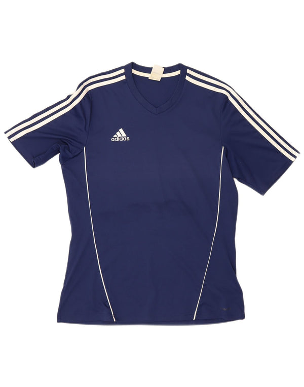 Adidas T-Shirt Homme Haut Large Bleu Marine Polyester