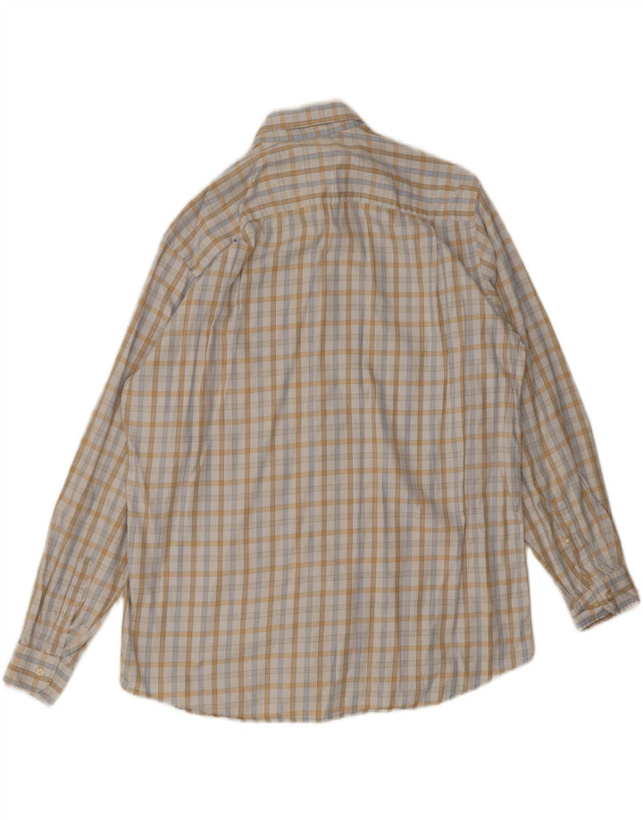 Lacoste Chemise Homme Taille 44 XL Off White Check