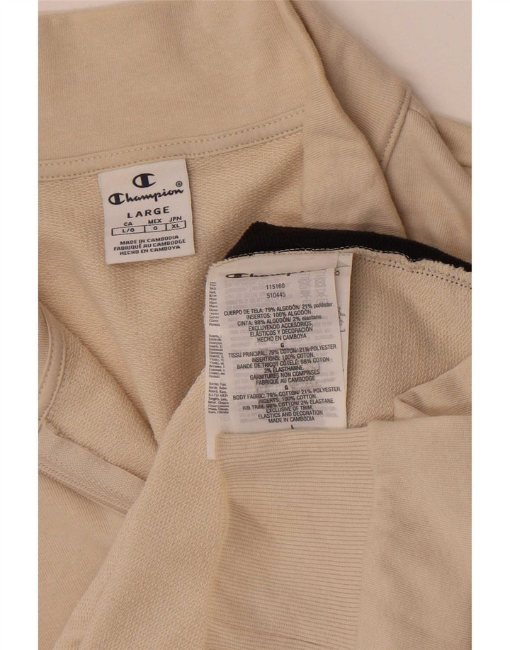 Champion Veste de survêtement pour femme UK 14 Large Off White Colourblock