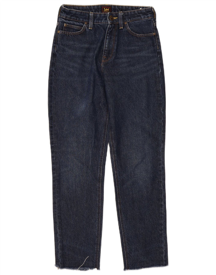 Lee Jean Mom Droit Femme W25 L27 Bleu Marine Coton