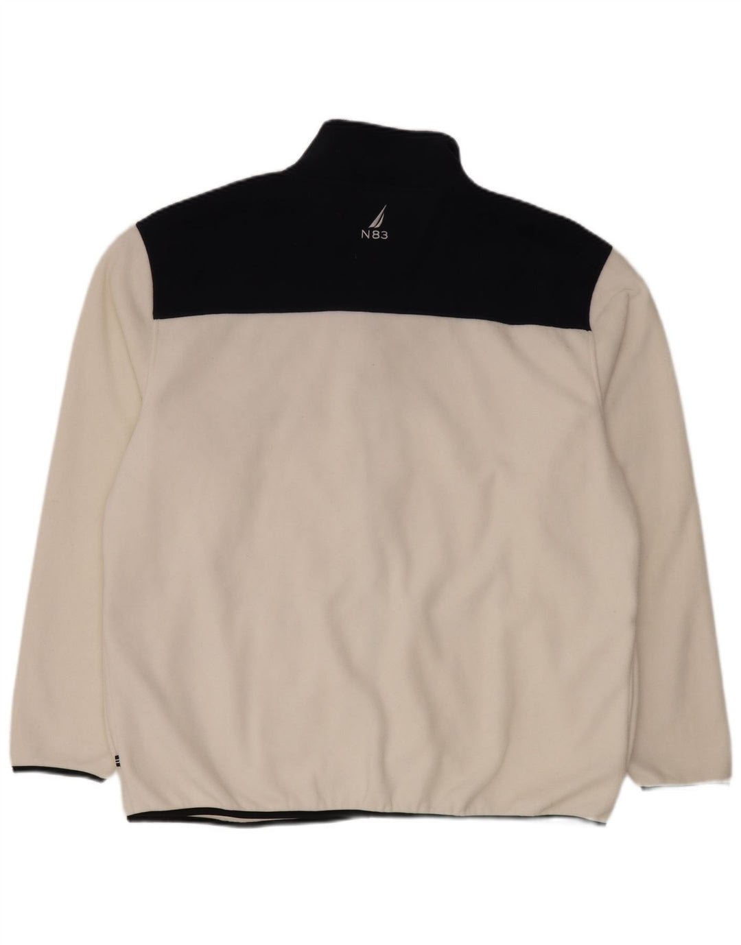 Nautica Veste Polaire Homme UK 44 2XL Blanc Colorblock Polyester