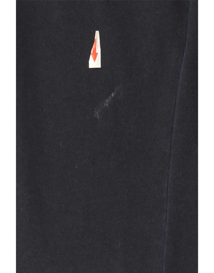 Zara Pantalon Large Femme UK 14 Bleu Marine Moyen