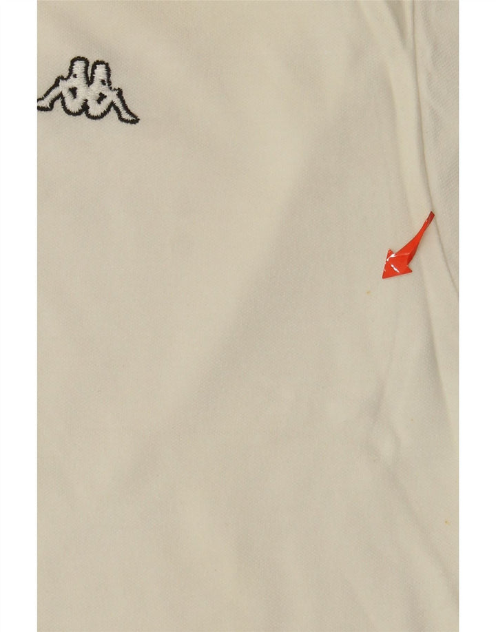 Kappa Polo Homme Blanc Moyen Coton
