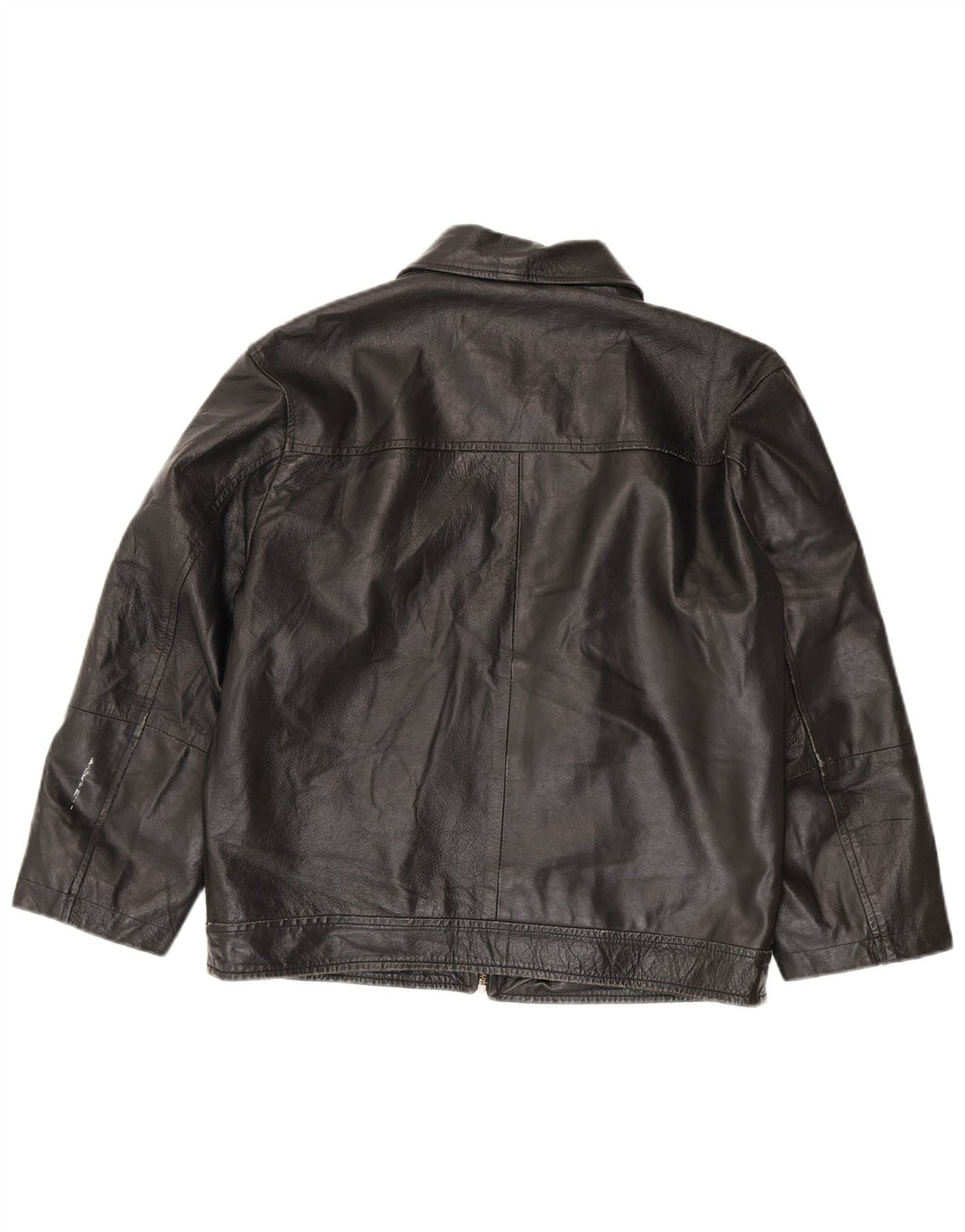 Veste en cuir femme vintage IT 50 XL Noir