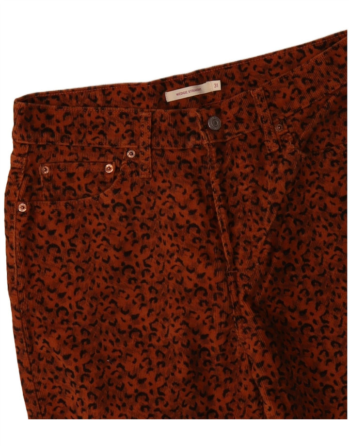 Pantalon droit en velours côtelé femme W31 L28