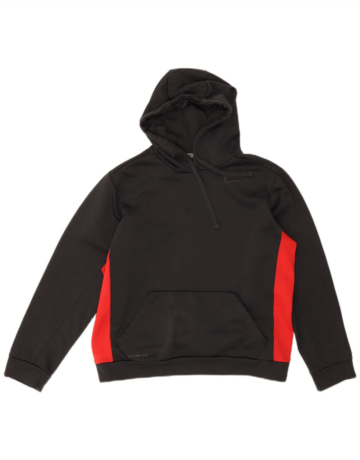 Nike Pull à capuche pour femme UK 14 Polyester color block noir moyen
