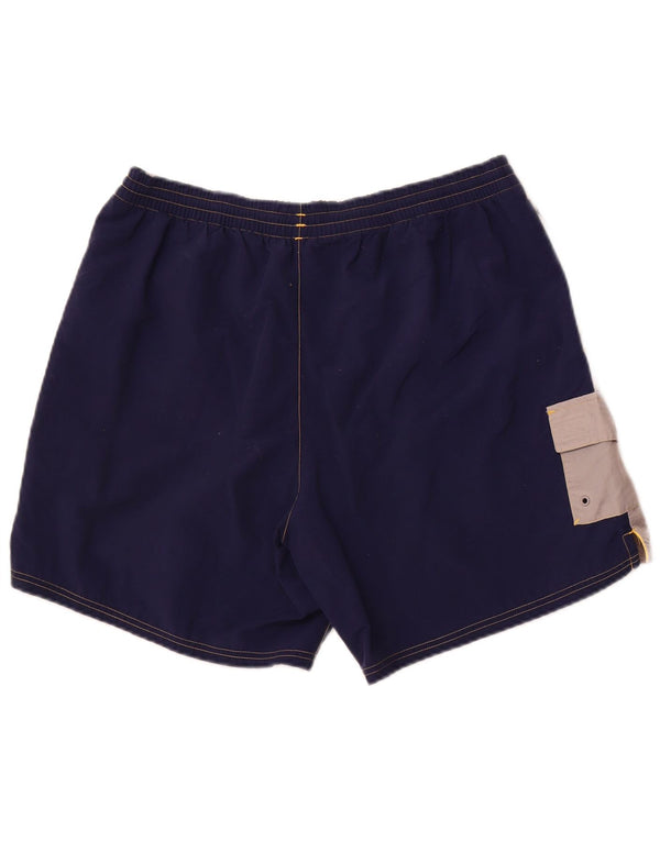 Fila Short de Bain Cargo XL Homme Bleu Marine Colorblock Polyamide