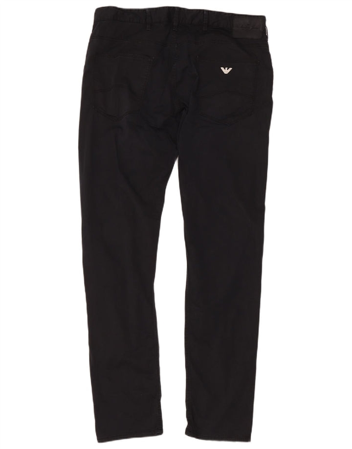 Armani Jeans Slim Homme W36 L32 Bleu Marine Coton