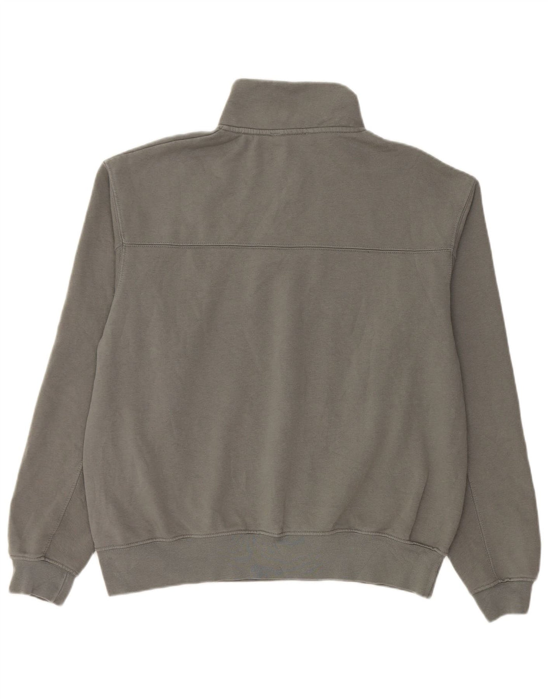 Zara Sweat-shirt à col zippé pour homme Gris moyen Coton