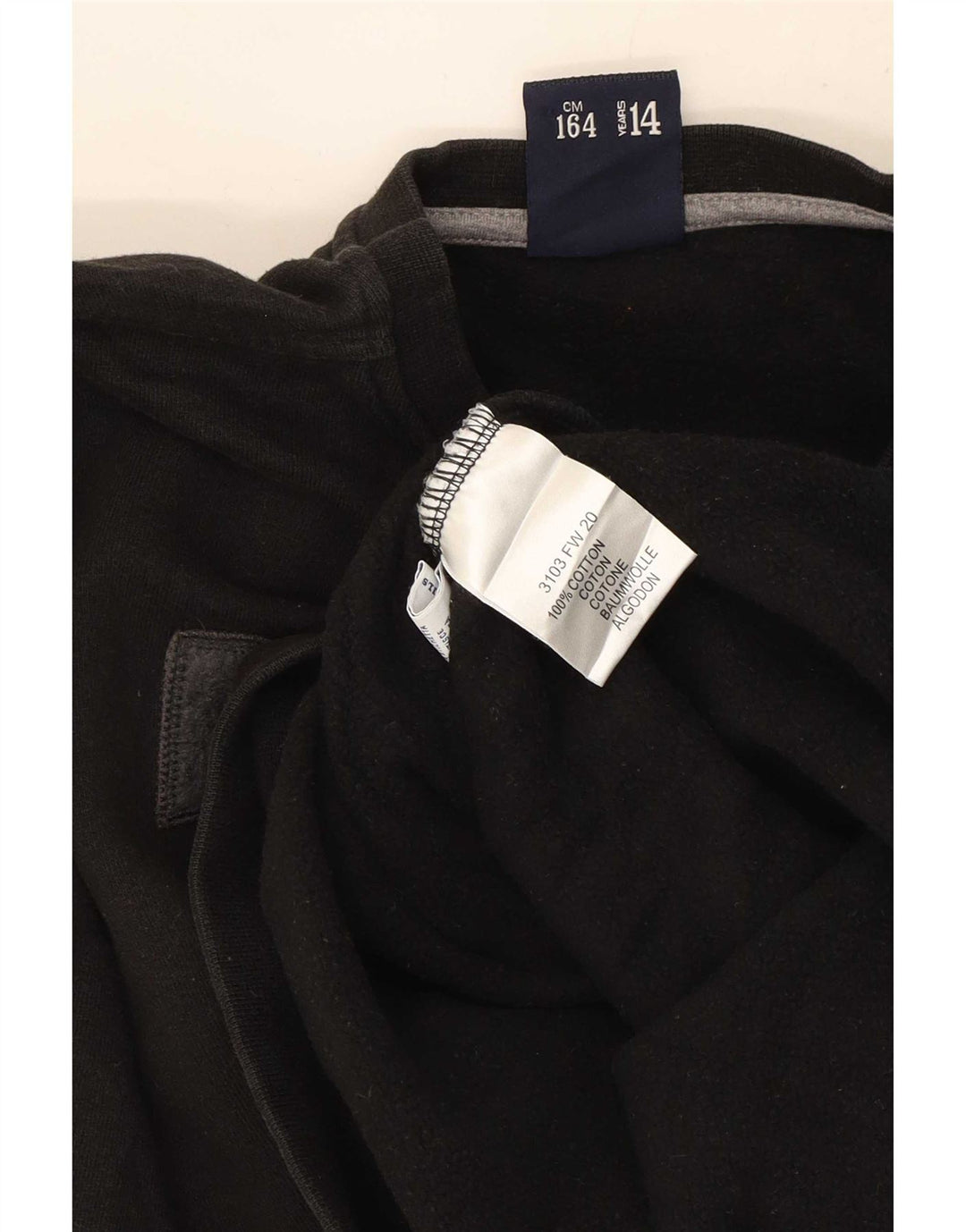 North Sails Sweat-shirt graphique pour garçon 13-14 ans Noir Coton