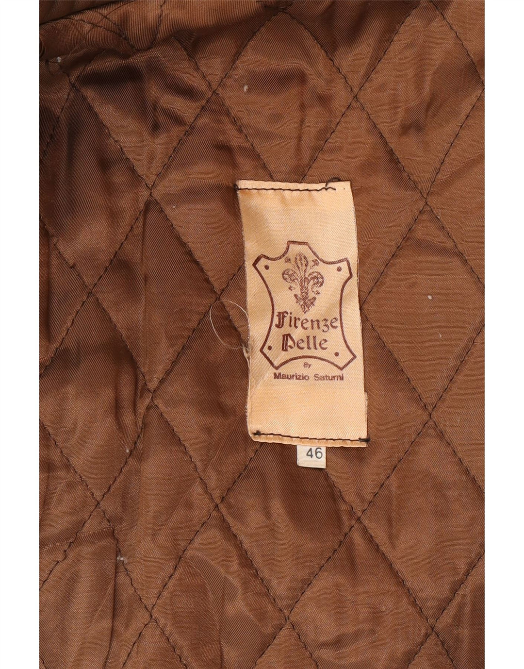 Manteau en cuir femme vintage IT 46 Grand cuir marron