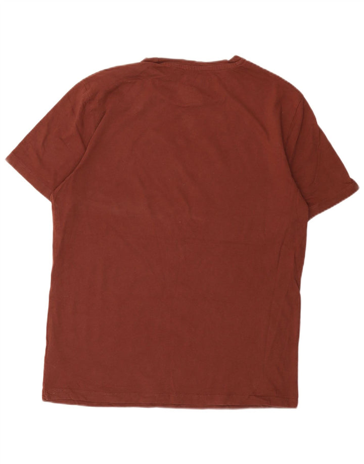 All Saints T-Shirt Homme Haut Large Marron Coton