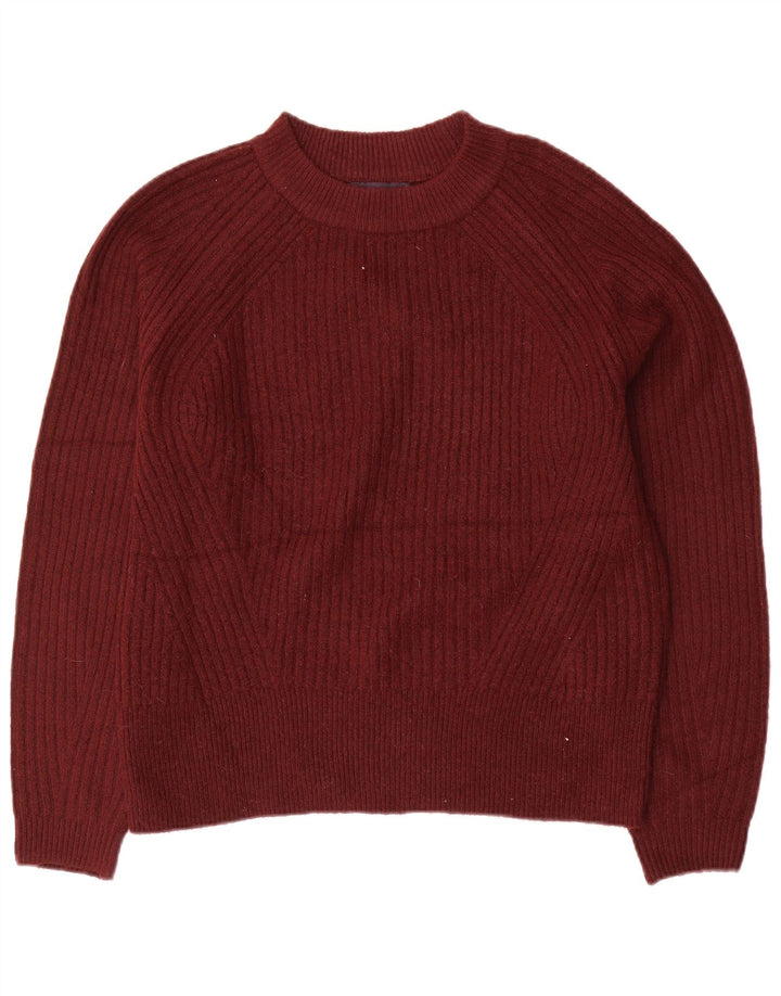 Marks & Spencer Pull à col rond pour femme UK 14 Bordeaux moyen