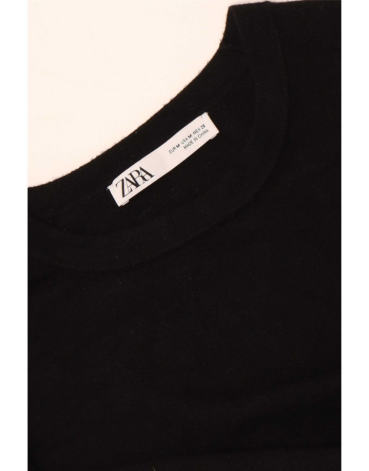 Zara Pull col bateau pour femme UK 12 Noir moyen