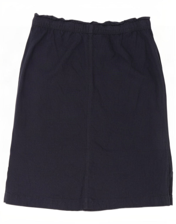 Marks & Spencer Jupe mi-longue pour femme UK 18 XL W38 Bleu marine Lin