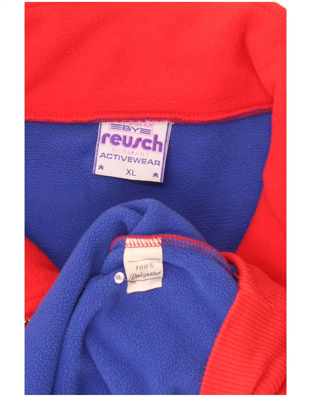 Reusch Pull Polaire Col Zippé XL Rouge Polyester Homme