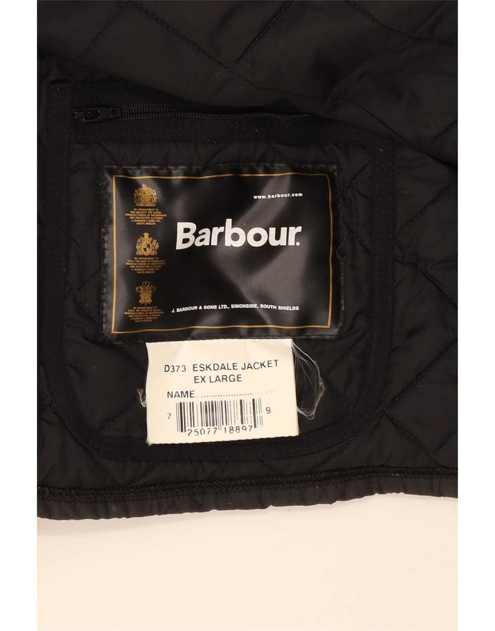 Barbour Veste matelassée pour homme UK 42 XL Noir Polyester