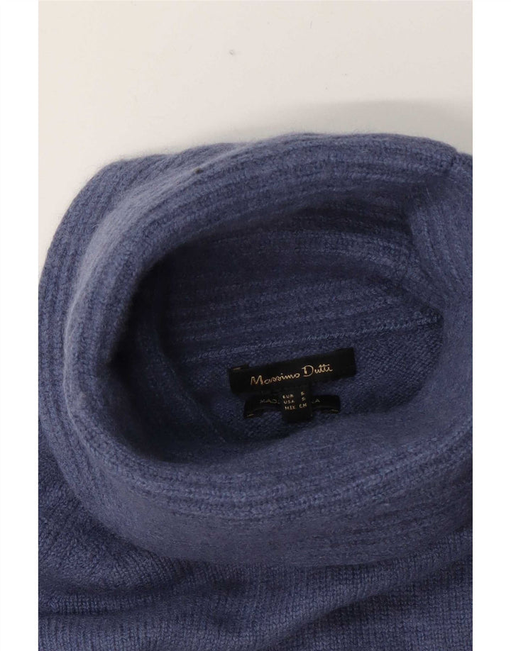 Massimo Dutti Pull col roulé pour femme UK 10 Petit Bleu