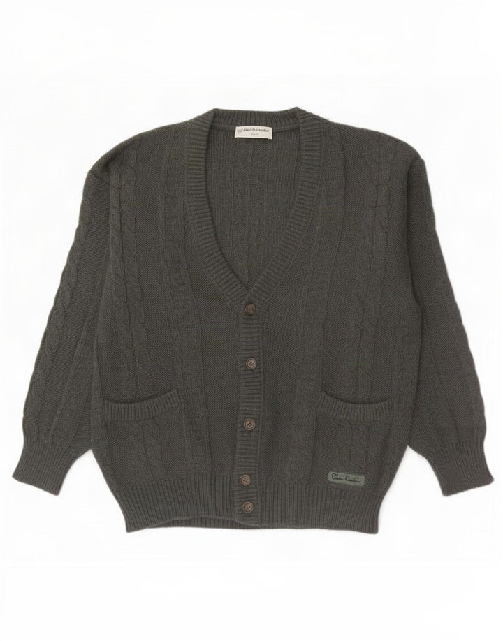 Pierre Cardin Pull Cardigan Homme IT 48 Kaki Moyen