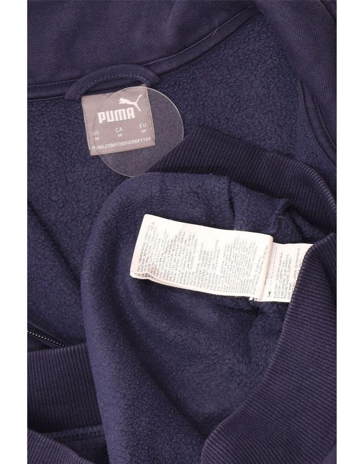 Puma Veste de Survêtement Homme Bleu Marine Moyen Coton
