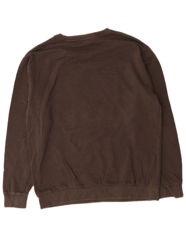 Zara Homme Graphic Sweatshirt Jumper XL Marron Coton