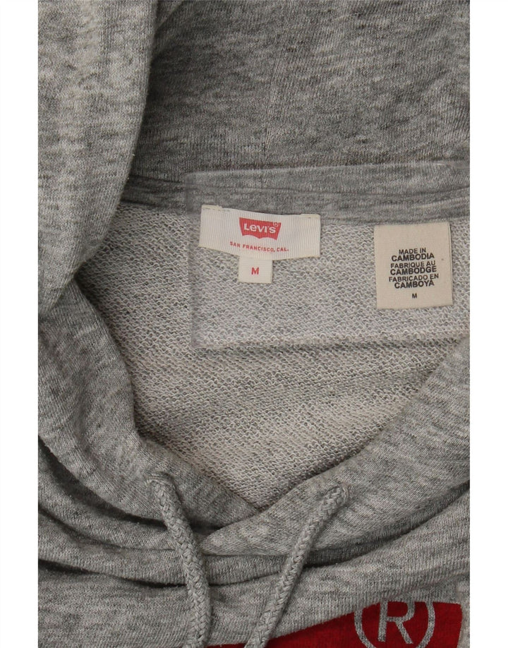 Levi's Pull à capuche graphique pour femme UK 44 Gris moyen moucheté