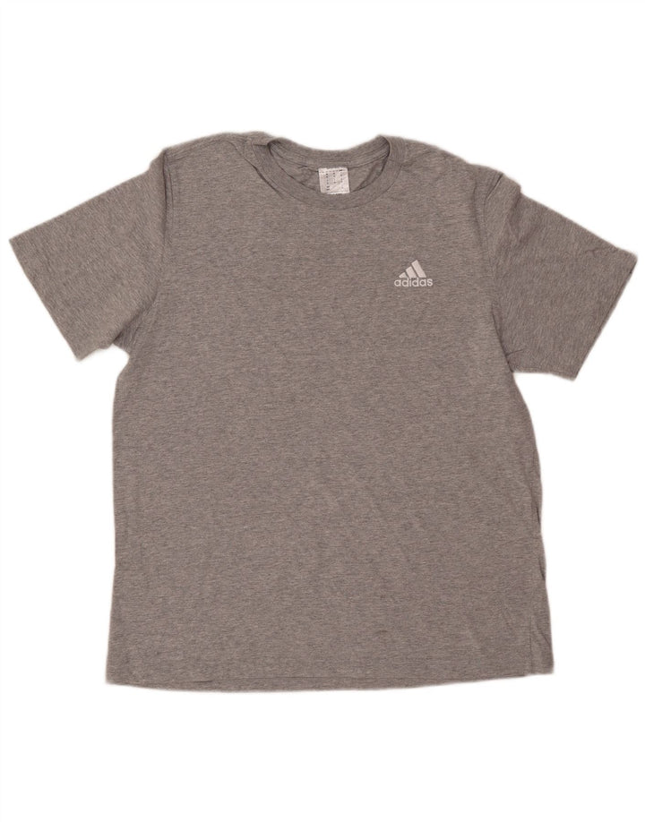 ADIDAS T-Shirt Homme Gris Moyen Coton