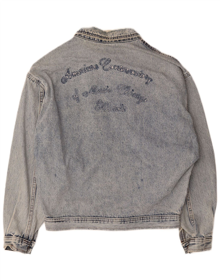 veste en denim homme vintage UK 38 coton bleu moyen