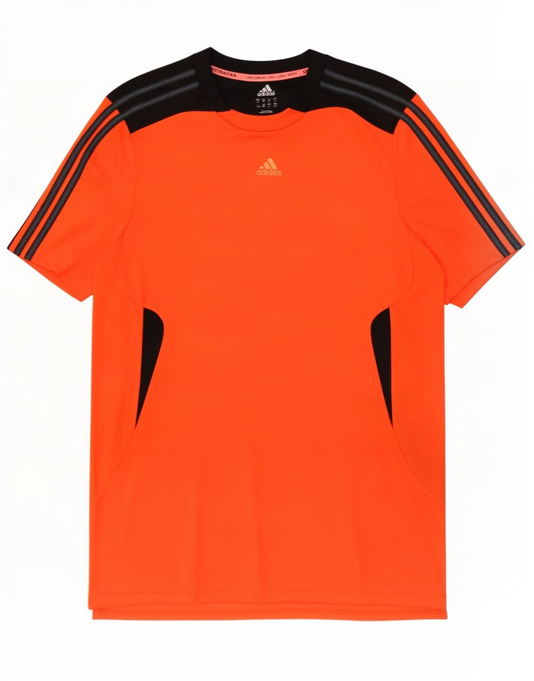 Adidas Hommes Climacool T-Shirt Haut Orange Colorblock Polyester