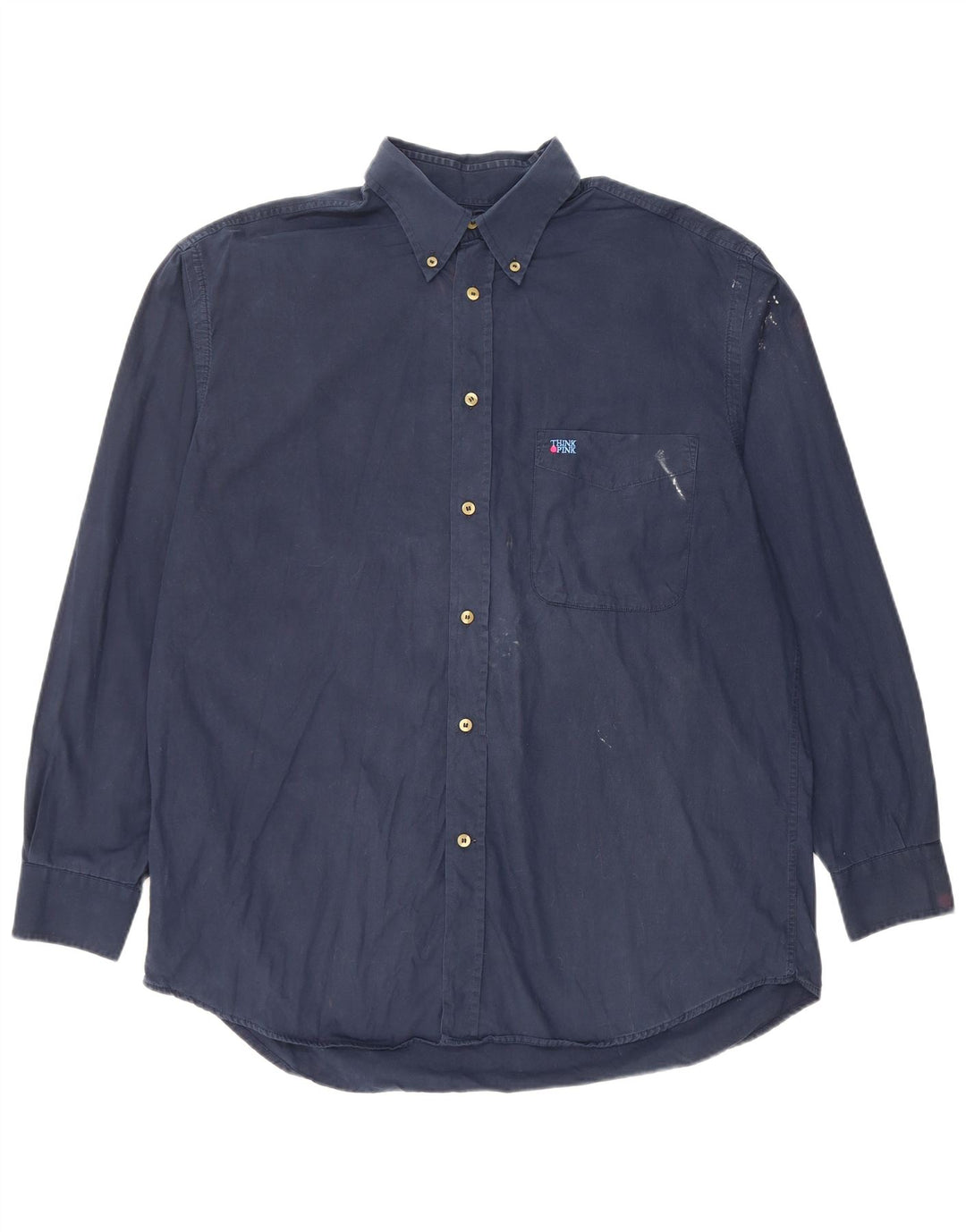 Chemise Homme Think Pink XL Bleu Marine Coton